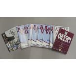 Aston Villa football club matchday programmes including Heroes and Villains fan programmes, from