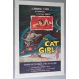 Cat Girl (1957) US one sheet film poster starring Barbara Shelley picturing the leopard fantastic