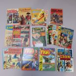 UK and Independent comics including TV Century 21 x2 annuals, Lion Annual 1966, Astonishing Tales #