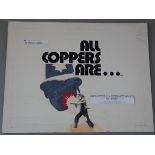 All Coppers Are... original artwork produced for the 1972 Peter Rogers production and featuring