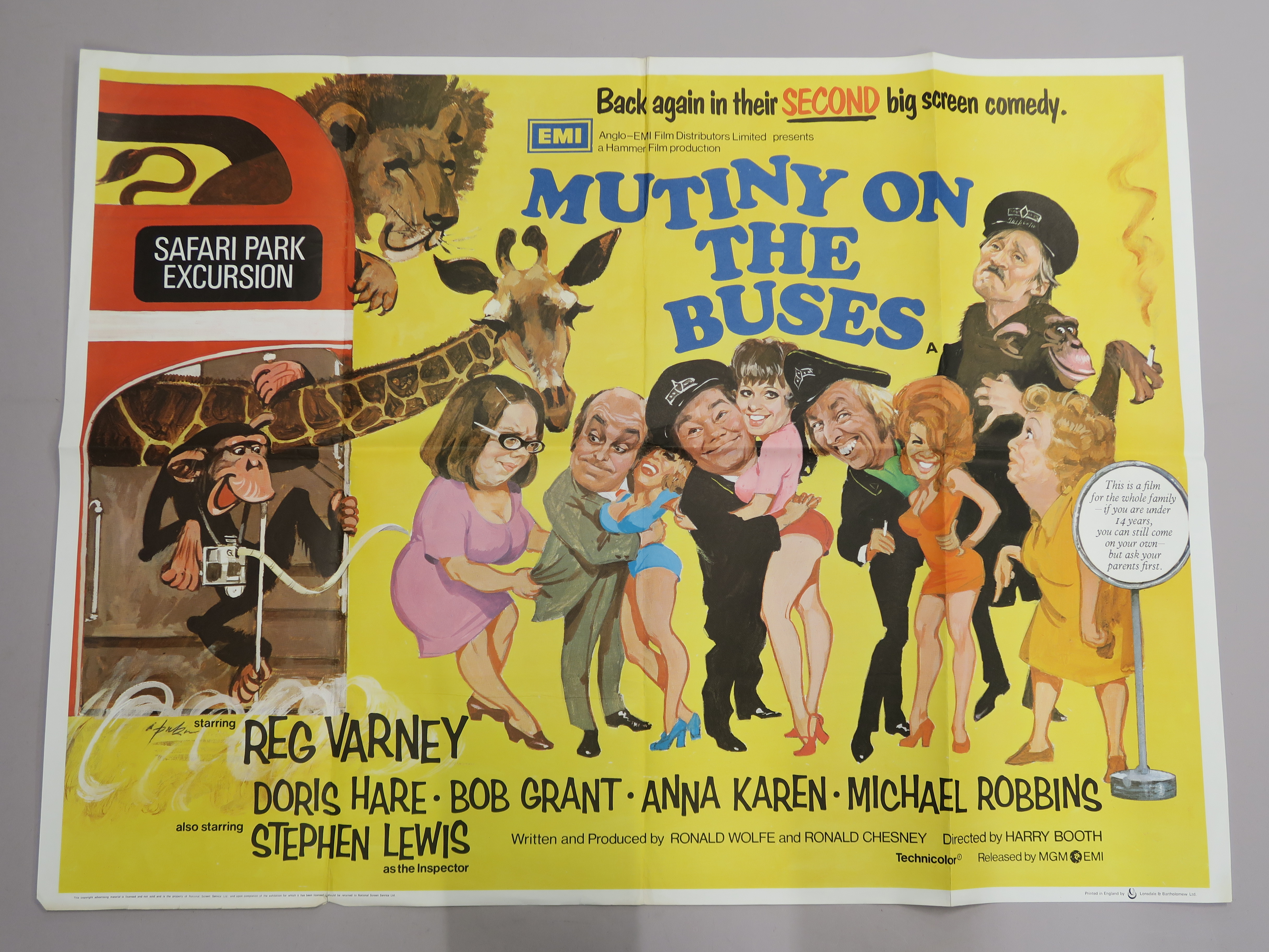 A collection of 16 original British Quad film posters, all measuring 30"x40" titles including , - Image 4 of 5