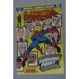 Amazing Spider-man #121 Marvel comic from 1973 with art by John Romita, featuring the death of