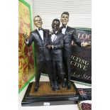 Frank Sinatra Rat Pack bronze statue with granite base limited edition from 2003 number 118 of