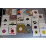 51x 7 inch vinyl single records including mainly soul with other genres titles are Desmond