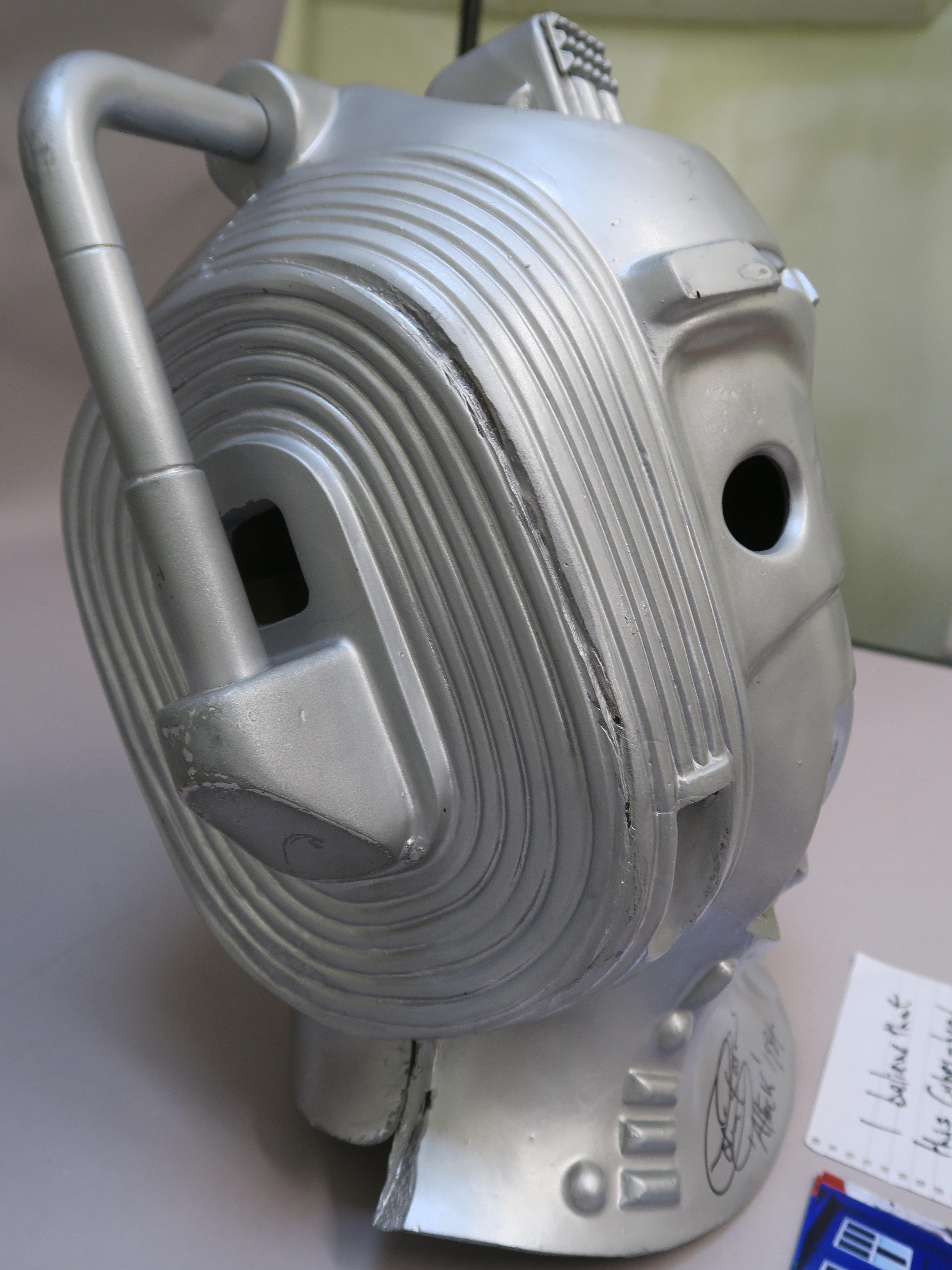 Doctor Who Cyberman helmet as used in the production of the BBC science fiction television series - Image 5 of 10