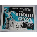 The Headless Ghost UK Quad film poster Anglo Amalgamated 30 x 40 inch in linen backed excellent