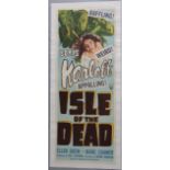 Isle of the Dead (1945) original first release US insert RKO Radio Pictures film poster starring