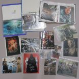 Collection of Sci Fi TV related signed photos in three folders including Star Wars signatures - "