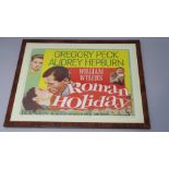 Roman Holiday (1953) Original US half sheet film poster starring Audrey Hepburn and Gregory Peck