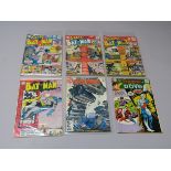 5 Batman Silver age comics - Giant size Batman annual #4, 5 & 7 plus Batman #168, 425 and The Hawk