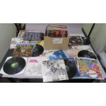 Collection of Vinyl LP records including Fleetwood Mac, Wishbone Ash, The Moody Blues, The