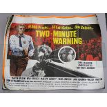 Collection of Quad film posters some rolled and some folded titles include - Two Minute Warning, The