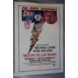 Billion Dollar Brain (1967) Michael Caine US one sheet linen backed film poster (27 x 41 inch)
