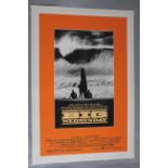 Big Wednesday (1978) original US one sheet film poster on linen picturing black and white photo of