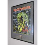 Iron Maiden Killers signed original promotional poster from 1981 for the unreleased single,