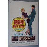 Marilyn Monroe in Bus Stop (1956) original US one sheet film poster from 20th Century Fox