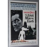 The Last Man on Earth (1964) original US one sheet starring Vincent Price from the novel I Am Legend