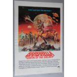 Barbarella Queen of the Galaxy US one sheet film poster starring Jane Fonda as Barbarella and