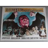 Dracula has risen from the grave (1968) First Release X certificate British Quad film poster