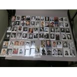 Collection of signed postcards with autographs from Ewan McGregor, Charlton Heston, Emilia Fox x5,