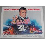 James Bond in Never Say Never Again (1983) original British Quad film poster starring Sean Connery
