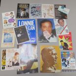 Signed programmes and flyers including Chet Atkins, Jimmy Young, Jerry Lee Lewis, Doris Day, Alvin