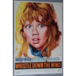 Whistle down the Wind original British one sheet film poster picturing a full colour painted