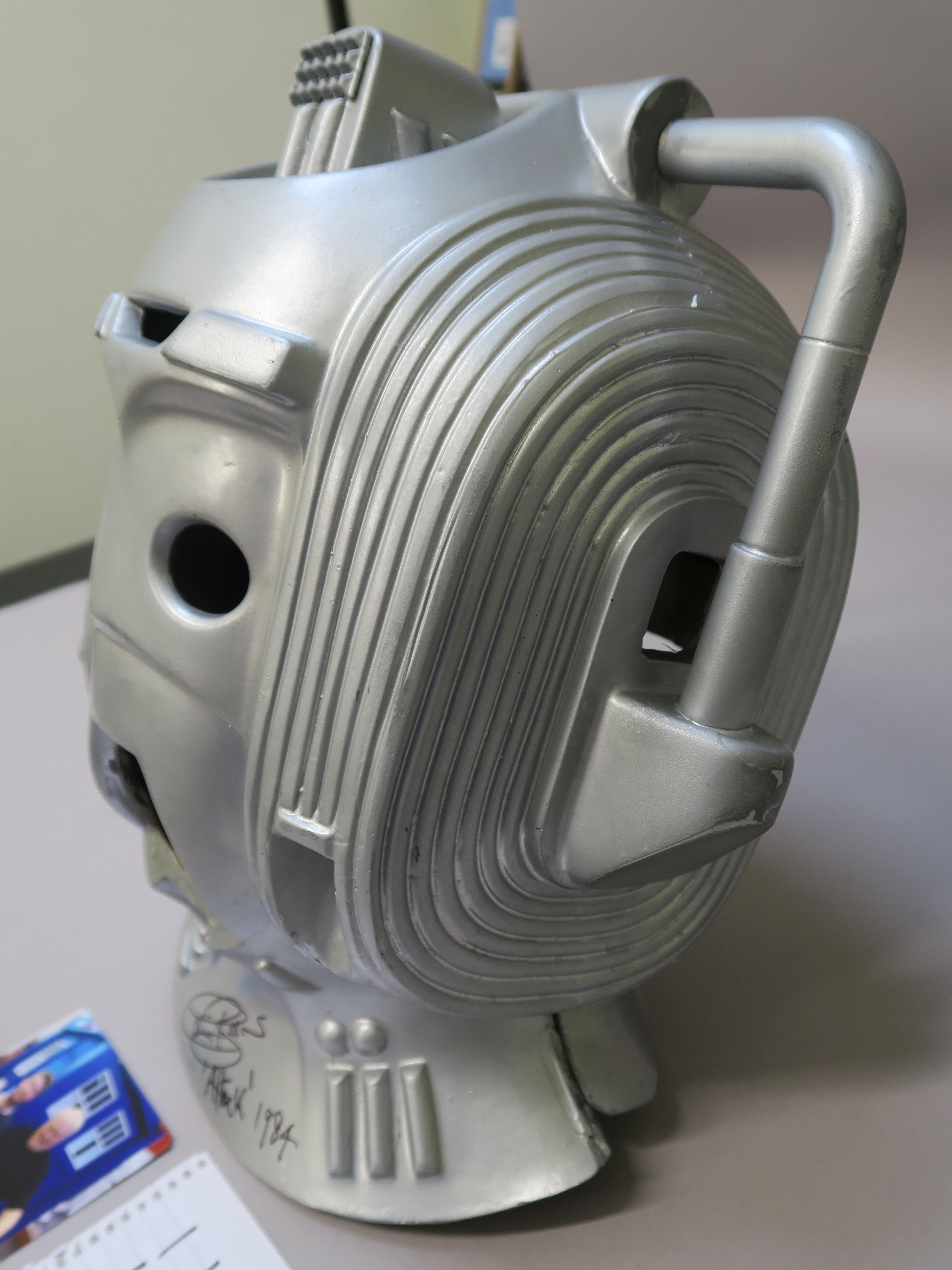 Doctor Who Cyberman helmet as used in the production of the BBC science fiction television series - Image 4 of 10