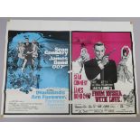Diamonds are Forever / From Russia with Love UK double-bill film poster from 1971 featuring the