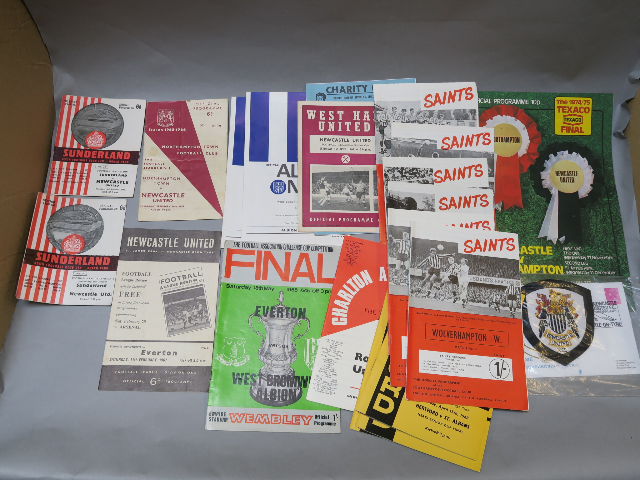 Early Newcastle programmes including Millwall away, Sunderland 1957, Aston Villa 1958, Chelsea 1959, - Image 2 of 2