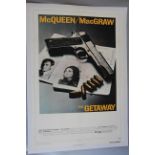 The Getaway (1972) original US one sheet film poster linen backed starring Steve McQueen and Ali