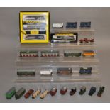 N Gauge. A boxed #8127 Graham Farish HST 125 Set (Inter-City) and an #8057 Class 56 Diesel (Coal