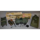 2 boxed vintage Palitoy Action Man Vehicles, 'Power Hog' and '105mm Light Gun' together with 4