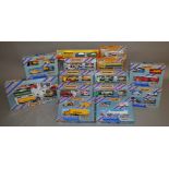 14 Matchbox models and sets from various ranges, all in window box packaging, including 'Convoy', '