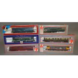 OO Gauge. 5 boxed Lima Diesel Locomotives together with a boxed GWR Railcar, also by Lima. Models