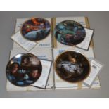 80 boxed Limited Edition Sci-Fi related Porcelain Plates, by 'The Hamilton Collection', featuring