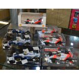 6 Minichamps Formula 1 diecast models, also included in this lot is a model by Shell (7).  [NO