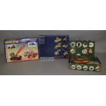 A boxed Meccano Set No. 5 together with a Merkur Construction Set #8. Also included in this lot