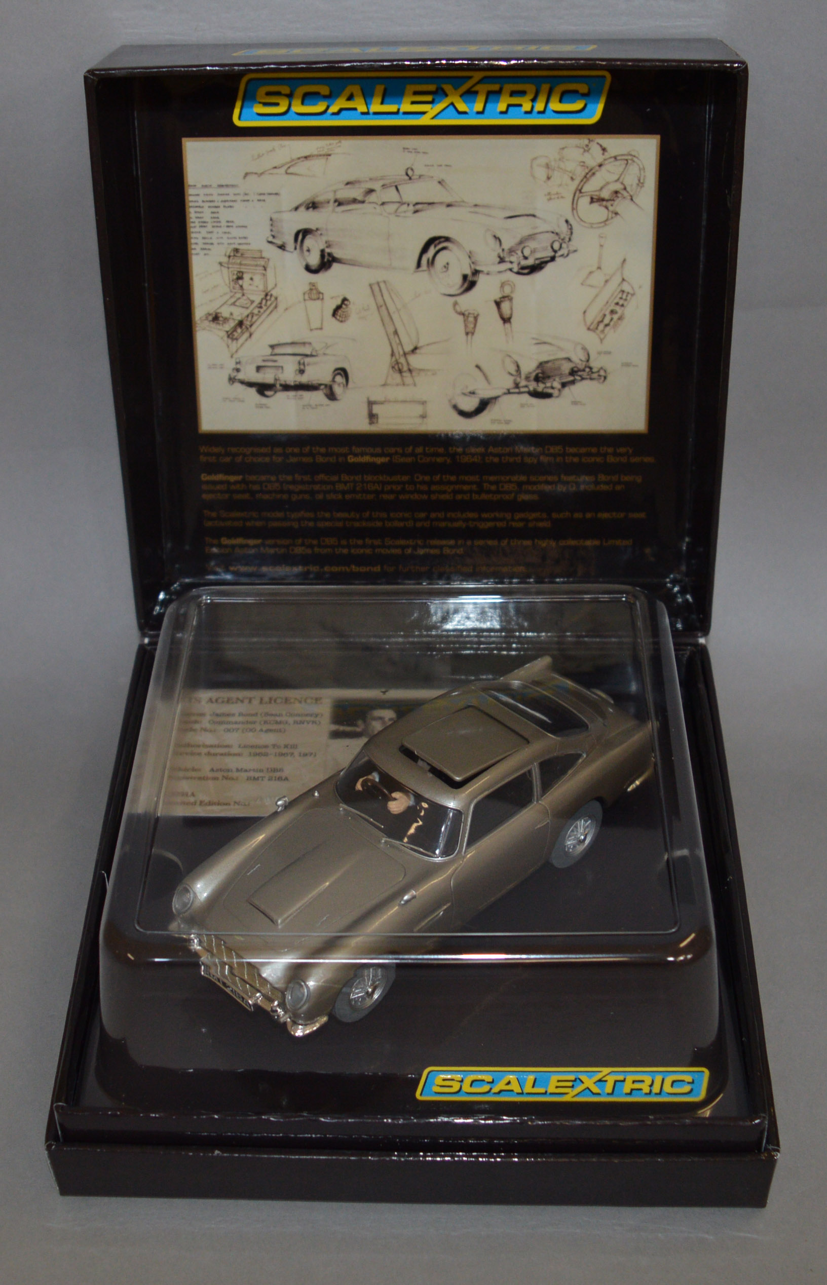 12 James Bond Scalextric diecast models, Goldfinger 007 Aston Martin DB5 contained in 1 trade box ( - Image 2 of 2