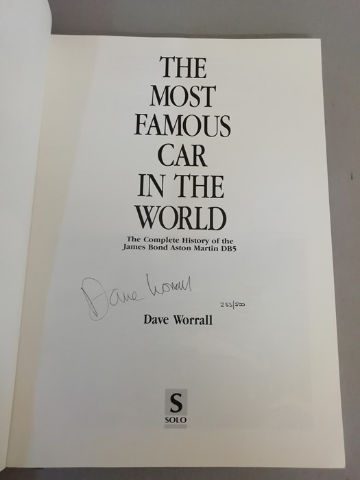 James Bond 007 book "The Most Famous Car In The World" by Dave Worrall, this copy is signed by - Image 2 of 2