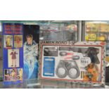 James Bond 007 Moonraker fully poseable action figure along with a James Bond 007 spy set (2).  [NO