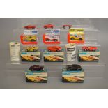 5 boxed Minic slot car models together with three boxed  slot cars by TCR. This lot also includes