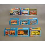 9 Matchbox models from the 'SuperKings' range, all in window box packaging, including K-12
