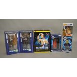 6 boxed Dr Who items, which includes; an 8 inch limited edition maxi bust of the eleventh doctor