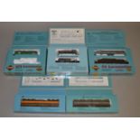 HO Gauge. 5 boxed Proto 2000 Locomotives including SW9/1200, E7B, PA, PB and GP9 variants, all