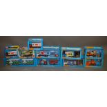 9 Matchbox models from the 'SuperKings' range, all in various styles of window box packaging,