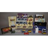 A mixed lot of diecast which includes Corgi, Matchbox etc, including a Komatsu PC210 Shovel,