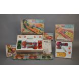 3 boxed vintage  Scalextric 'You Steer' GT slot cars, YS/115 Ford Mirage, YS/116 Ferrari P4 and YS/