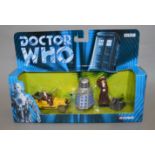 12 Doctor Who diecast sets by Corgi, contained in 4 trade boxes (12).  [NO  RESERVE]