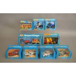9 Matchbox models from the 'SuperKings' range, all in window box packaging, including K-30 Unimog